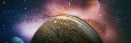 Deep space. High definition star field background . Starry outer space background texture . Colorful...