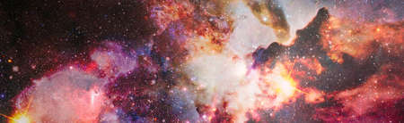 Nebulas, galaxies and bright stars in beautiful composition.