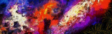 Abstract colorful watercolor for background. space hand painted watercolor background. abstract...