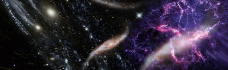 planets, stars and galaxies in outer space showing the beauty of space exploration.