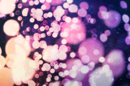 Disco lights. Elegant abstract background with bokeh lights and starsの写真素材