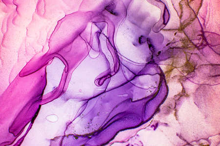 White and Gold Stains. Blue ice Stains. Water Ink splatter. Aquamarine Drops Aquarelle paint.Mixing...