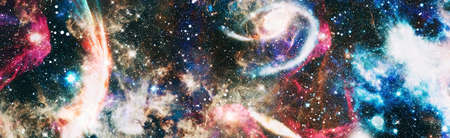 Mystical beautiful space. Unforgettable diverse space background