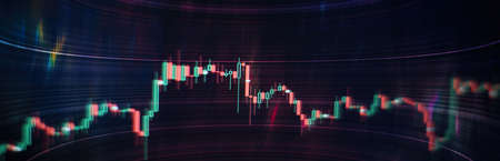 Money management and Financial chart. Double exposure investment. The business plan at the meeting and analyzeの写真素材