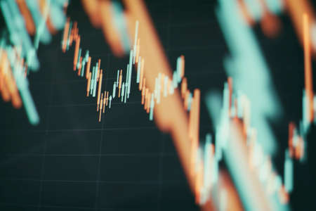 Stock market or forex trading graph in graphic concept suitable for financial investment or Economic trends business idea and all art work design.の写真素材
