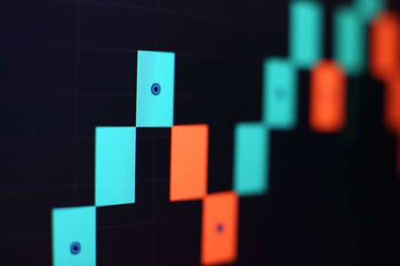 The business plan at the meeting and analyze financial numbers to view the performance of the company.の写真素材