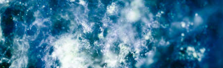 Fiery explosion in space. Abstract illustration of universe.