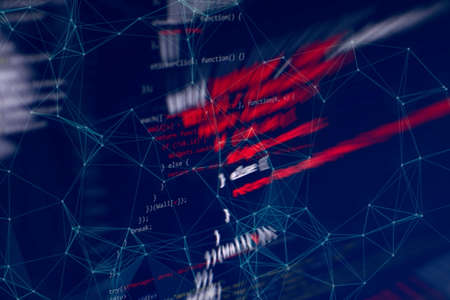 Analyzing in forex market with digital number and chart: the stock market charts and summary info on...