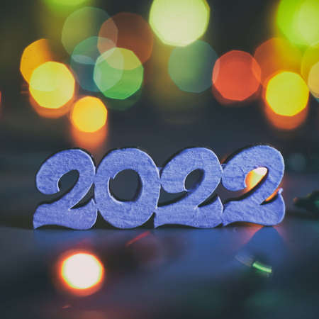 Merry Christmas and happy new year concept. Merry Christmas and Happy New Year 2022の写真素材