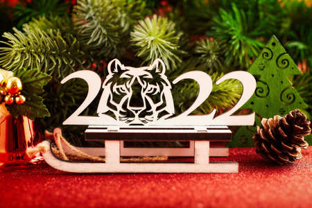Merry christmas card. Winter holiday theme. Happy New Year.