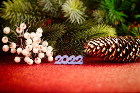 Merry christmas card. Winter holiday theme. Happy New Year.