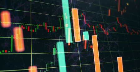 Business and finance strategy. Data analytics for stock market investing.