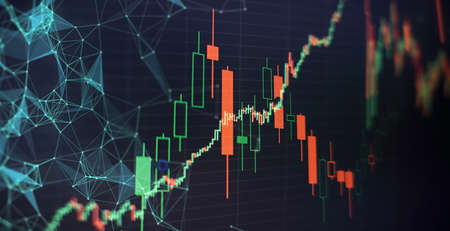 Business and finance strategy. Data analytics for stock market investing.