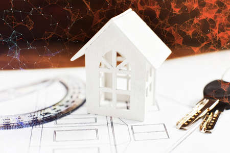 House Insurance and Residential Loan Investment Concept.