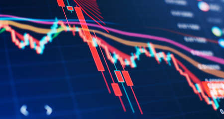 Charts of financial instruments with various types of indicators including volume analysis for...