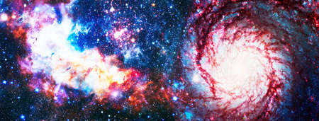 High quality space background. explosion supernova. Bright Star Nebula. Distant galaxy. Abstract image.の写真素材