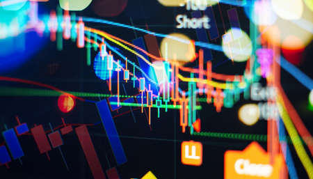 Stock or business market analysis concept. Business financial or stock market background. business...