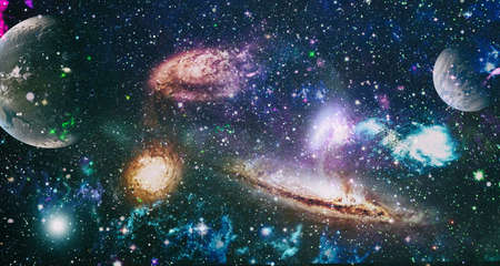 Outer space showing the beauty of space exploration. remote galaxy. abstract image.