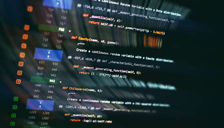 website development. server log analysis. Closeup developing programming and coding technologies....