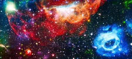 deep space. High definition star field background . Starry outer space background texture . Colorful...