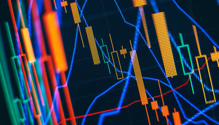 Stock or business market analysis concept. Business financial or stock market background.の写真素材