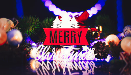 Background to New Year 2023. Beautiful Panoramic web bannerの写真素材