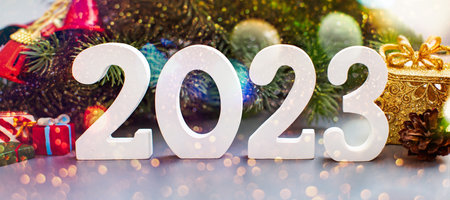 Merry Christmas and Happy Holidays greeting card, frame, banner. new year.