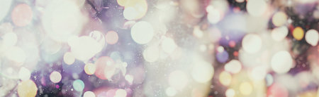 Vintage Magic Background With Color Festive background with natural bokeh and bright golden lights.