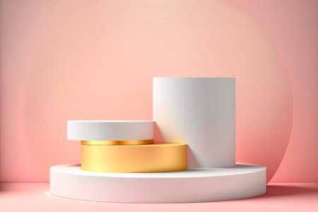Product presentation, mock up, show cosmetic product, Podium,の素材