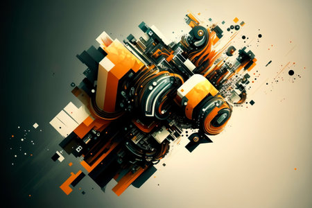 Abstract technology background. abstract futuristic backgroundの素材