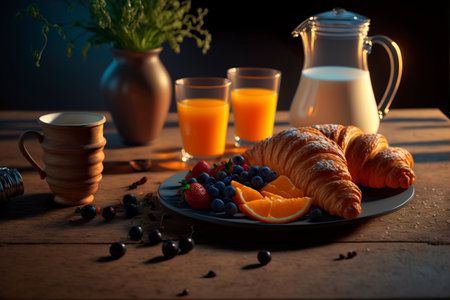 Morpho achilles, big black blue butterflyの素材