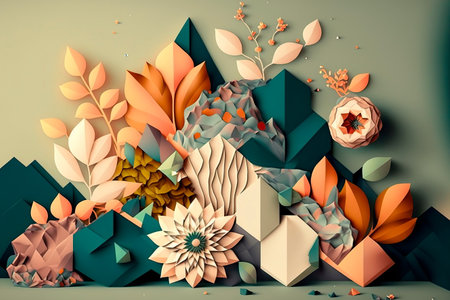 Patterns with muted, elegant color palettes and random splashes of colorの素材