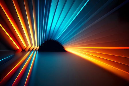 abstract multicolor spectrum background technology background Generative AIの素材