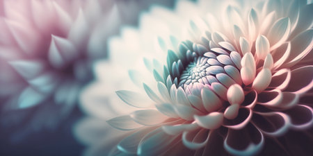 Abstract flower background with soft colors Generative AIの素材