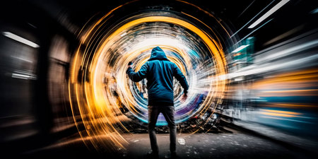 Teleportation and other means of rapid movement. Generativeの素材