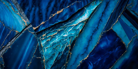 Blue marble background and luxury. Generativeの素材