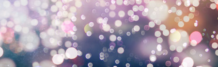 Elegant abstract background with bokeh defocused lightsの写真素材