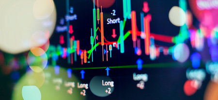Economy trends background for business idea and all art work design.