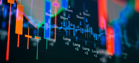 Economy trends background for business idea and all art work design.の写真素材