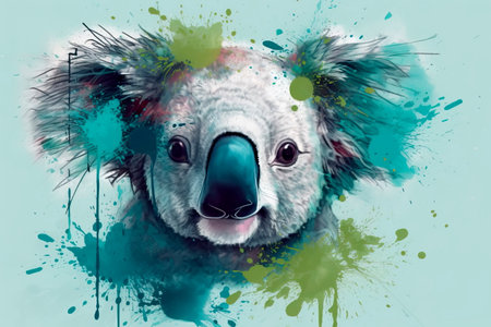 cartoon style of koalaの素材