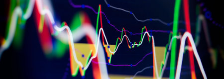 Economy trends background for business idea and all art work design.