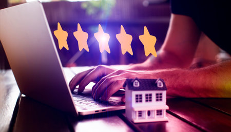 customer feedback satisfaction survey concept. Valuation of real estate