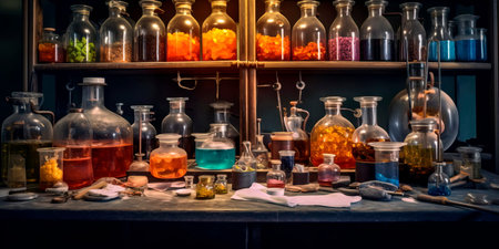 stages of synthesis of chemical compounds used in the production of medicines Generative AIの素材