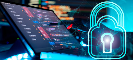 Internet security concept. Personal data and information
