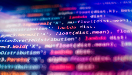 Digital technology industry concept Development of programming and codingの写真素材