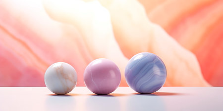 marble background with a gradient effect in soothing pastel hues for a spa setting.の素材