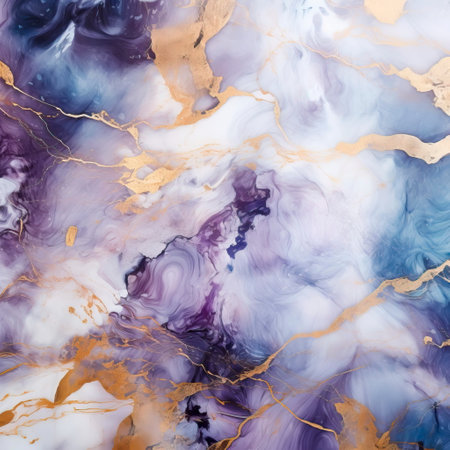Marble background in shades of blue and bronze and lavender for a glamorousの素材