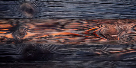 charred wood table texture, symbolizing resilience and natural beauty. Generative AIの素材