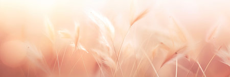 abstract gentle light beige background with a dreamy, soft-focus effect. Generative AIの素材