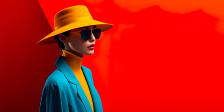 A girl with a minimalist photo composition that conveys the essence of simplicity and elegance. Generative AIの素材